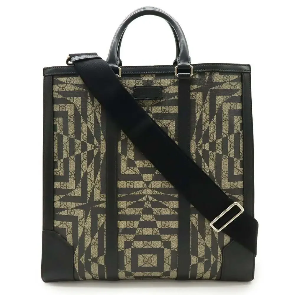 GUCCI Black Leather Shoulder Bag